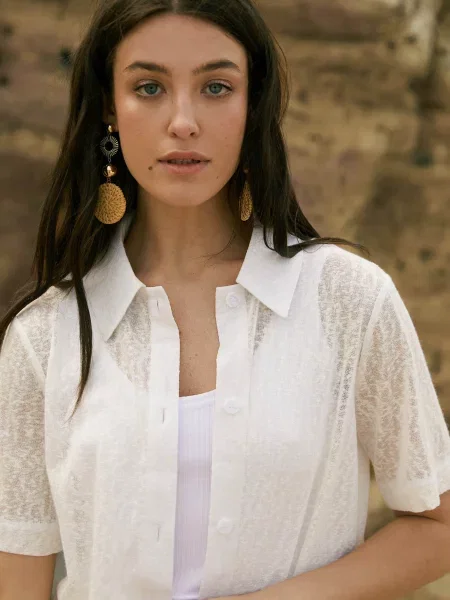 Сорочка Seventeen бавовна/віскоза білий