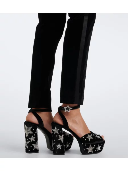 Selyem nadrág Dolce&gabbana fekete