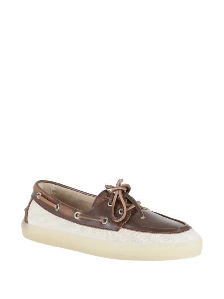 Loaferice Copenhagen Studios s vezicama s čipkom smeđa