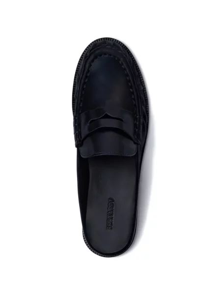 Papuci tip mules Bernardo negru