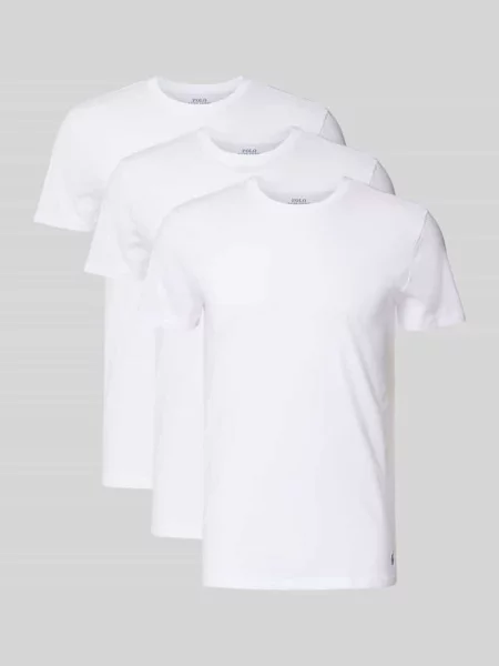T-shirt z okrągłym dekoltem w zestaw 3 szt. Polo Ralph Lauren Underwear biała