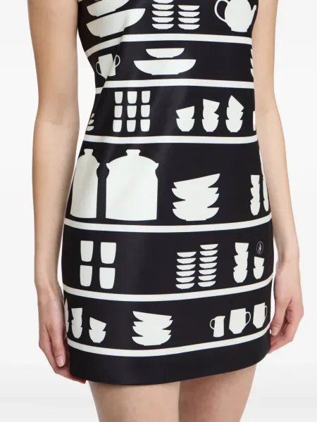 Rochie mini Jw Anderson cu imagine de costum negru