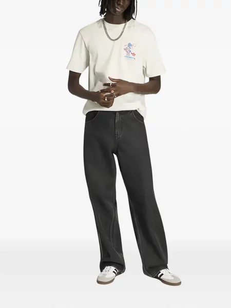 Pantaloni scurți Adidas alergare cu autograf evazate albastru