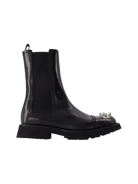 Botki Alexander Mcqueen z nitami czarne