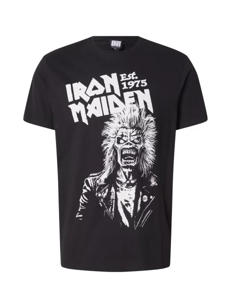 AMPLIFIED Majica IRON MAIDEN EDDIE ONE COLOUR črna bela