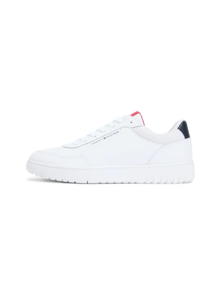 Sneakerși Tommy Hilfiger din piele alb