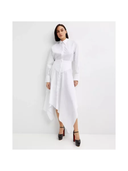Sukienka koszulowa Mugler biała