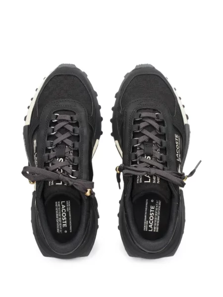 Sneakerși Lacoste cu imagine negru