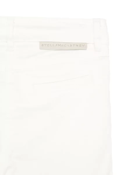 Jeansy straight leg dziecięce Stella Mccartney białe