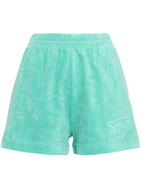 Pantaloni scurți Patou cu broderie verde