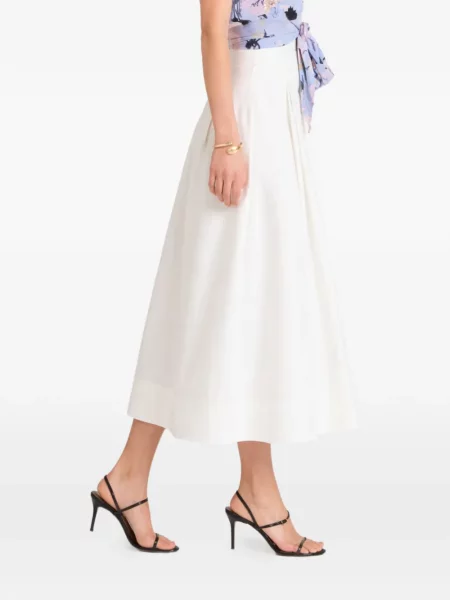 Fusta plisata Temperley London alb