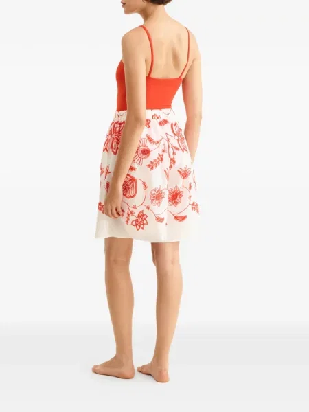 Bermudy Eres w kwiatki białe