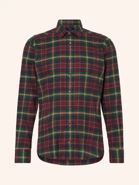 Strokesman's Košile Regular Fit tmavě červená/ tmavě zelená/ tmavě modrá červená