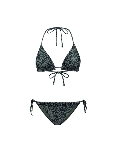 Shiwi Costum de baie două piese Liz verde negru