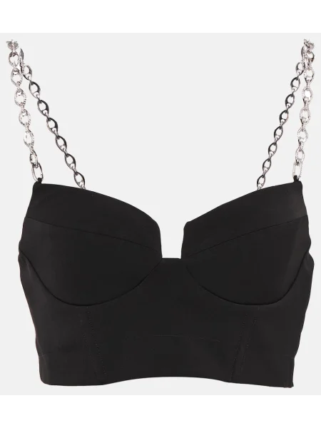 Top Simkhai o krotszym kroju czarny