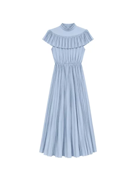 Rochie N°21 cu volane albastru