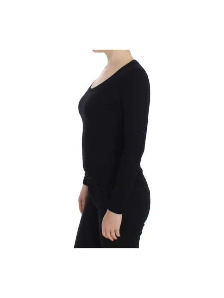 Sweter Dolce And Gabbana z długim rękawem czarny