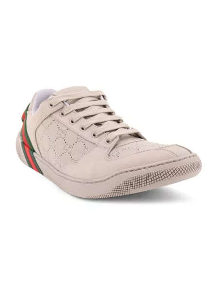 Sneakersy Gucci Screener skórzane beżowe