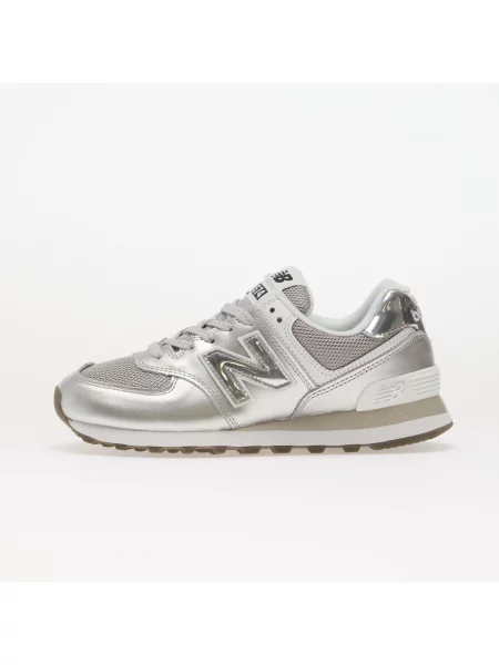 Sneakers New Balance Silver Metallic/ White EUR alb