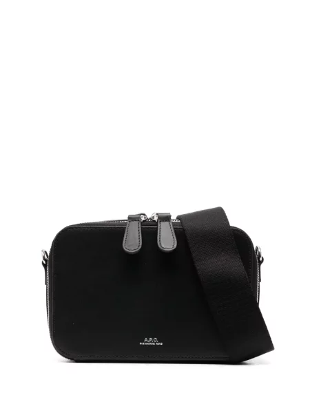 Geanta crossbody A.p.c. din piele negru