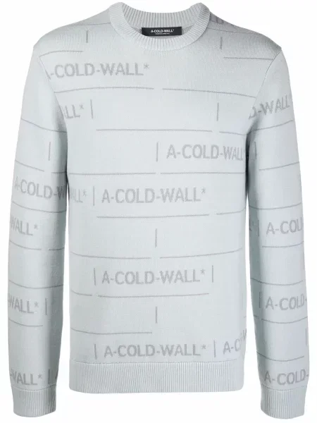 Pulover A-cold-wall* din jacard gri