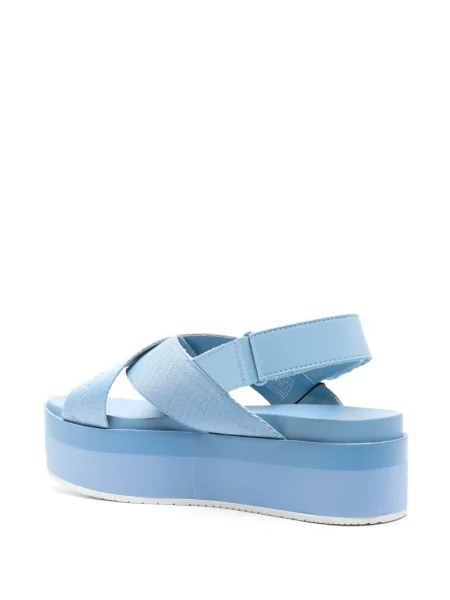 Sandale Calvin Klein Jeans din jacard albastru