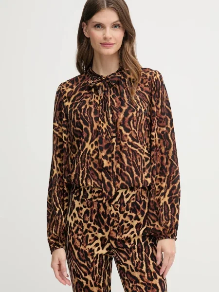 Joseph Ribkoff bluză cu imprimeu maro
