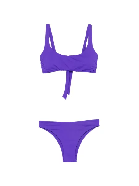 Fodros bikini Fisico nyakkendővel lila