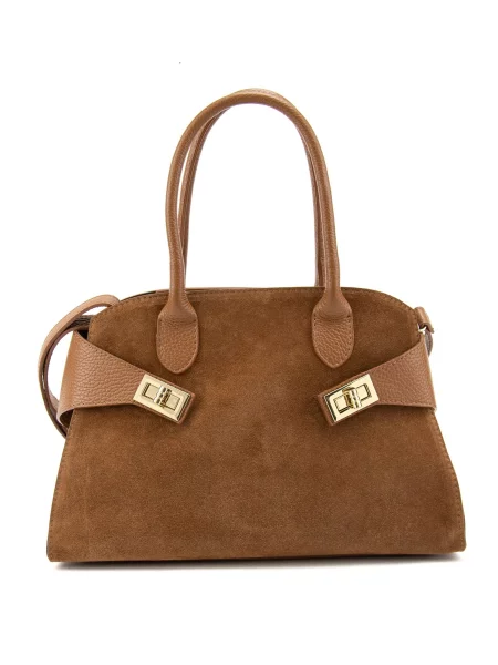 RoyalBag Сумка Замша/шкіра коричневий