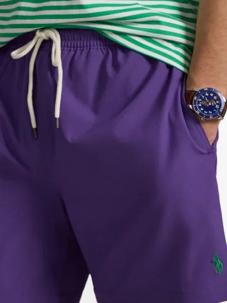 Blugi Polo Ralph Lauren cu broderie de in cu două rânduri de nasturi roz