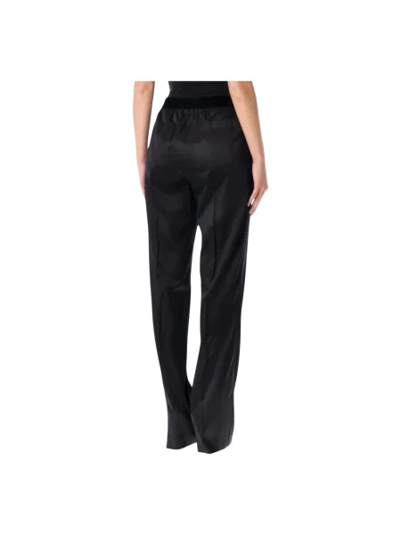 Satynowe spodnie Tom Ford czarne