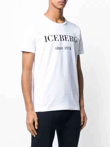 Tricou Iceberg cu broderie alb