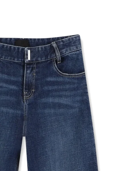 Szerokie jeansy dziecięce Givenchy niebieskie