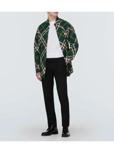 Tricou Burberry cu imagine din jerseu alb
