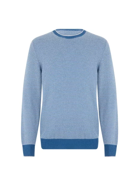 Sweter Fedeli z kaszmiru niebieski