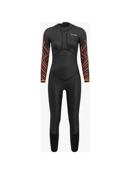 Kombinezon z długim rękawem Orca Breast Stroke Open Water czarny pomarańczowy XS biały