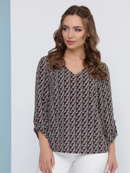 Блузка Marse софтшелл бордовая