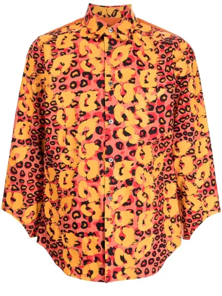 Риза Black Comme Des Garçons с принт черно