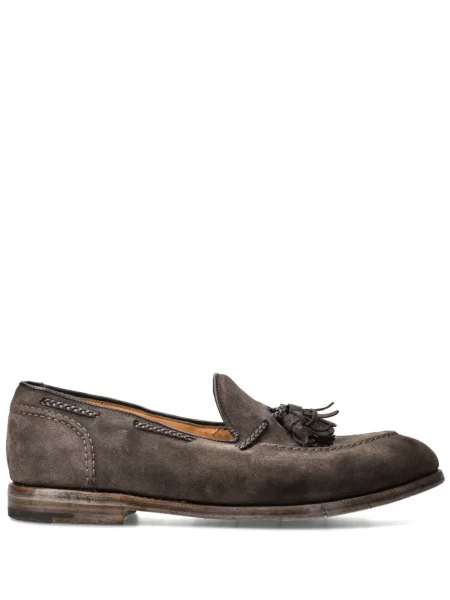 Pantofi loafer Premiata din piele de căprioară maro