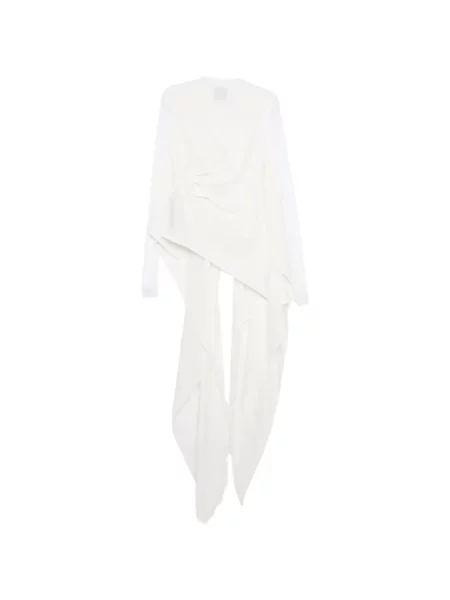 Cardigan Yehuafan drapat alb