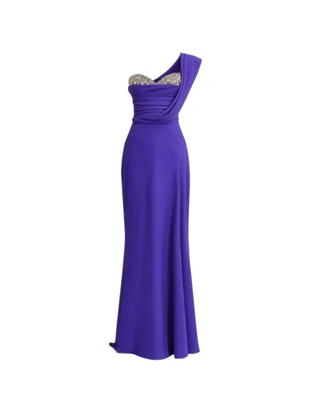 Rochie Gemy Maalouf drapată violet
