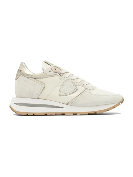 Sneakersy Philippe Model zamszowe wsuwane beżowe