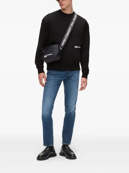 Hanorac Karl Lagerfeld Jeans cu imagine negru