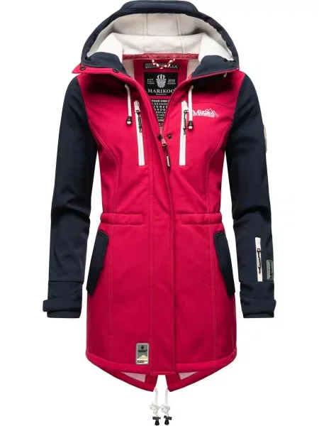 MARIKOO Funkcionalen plašč Zimtzicke mornarska / roza bela