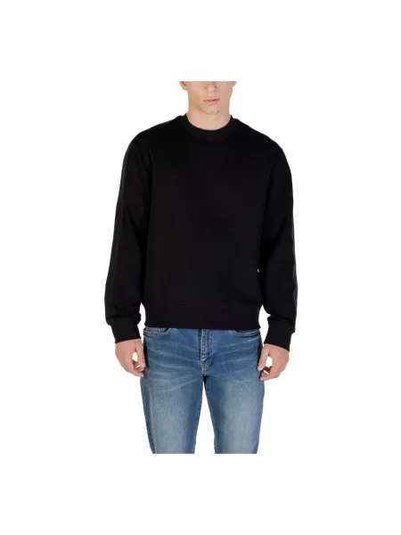 Bluza Armani Exchange z okrągłym dekoltem czarna