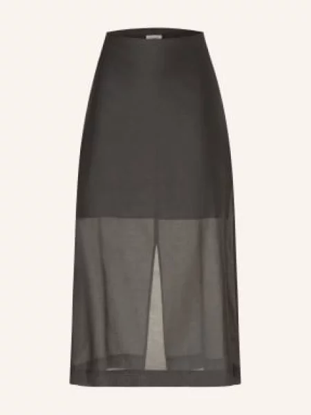 By Malene Birger Sukně Esta S Hedvábím černá