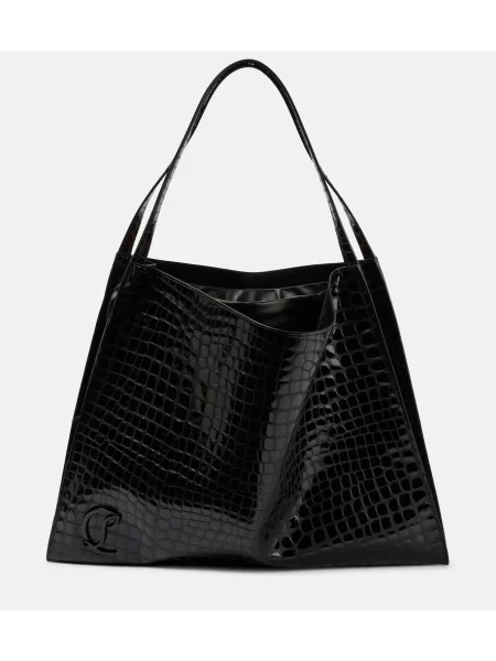 Geanta de piele Christian Louboutin din piele negru