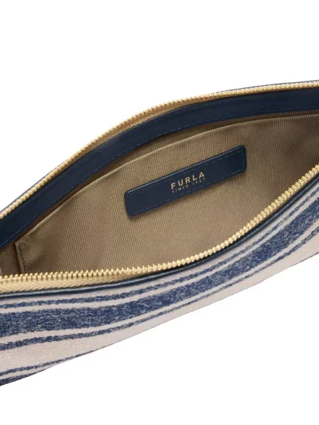 Kopertówka Furla w paski niebieska
