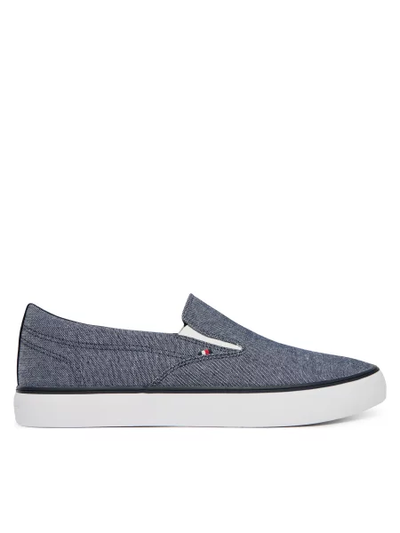 Tenis superge Tommy Hilfiger Harlem Core Ii Slip On Chambray modra