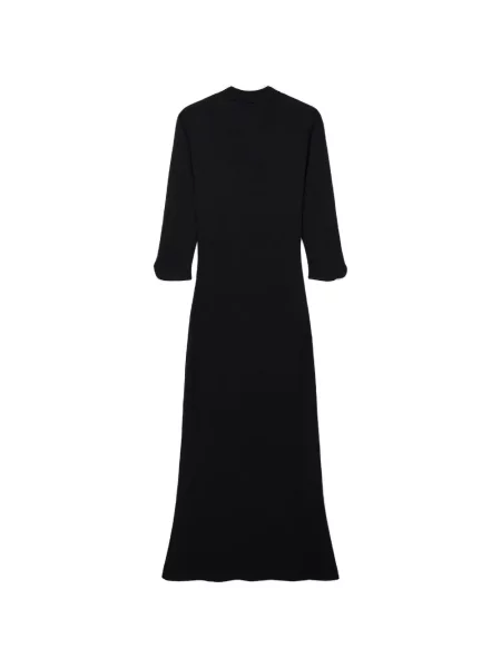 Rochie maxi Shanghai Tang tricotate negru